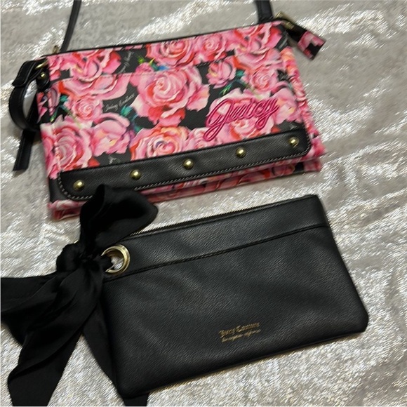 Juicy Couture Handbags - Juicy Couture 2pc crossbody bag and pouch